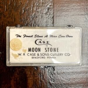 Vintage CASE XX Moon Stone Sharpening Stone W.R. Case Bradford PA